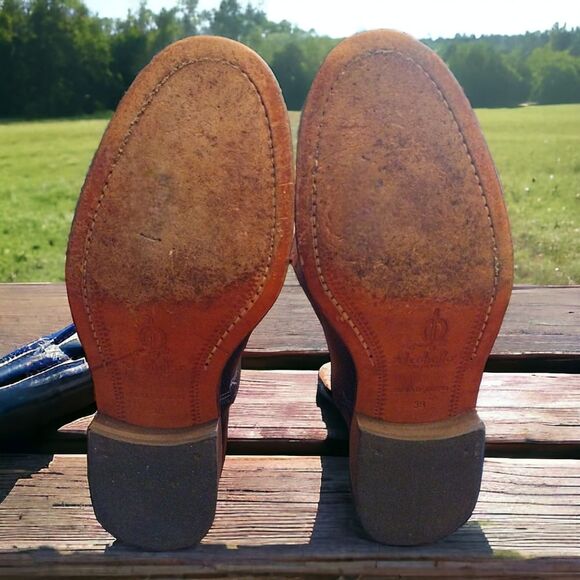 El Caballo Sevilla 1892 Leather Riding Boots, Size US7/7.5 EU38, Brown/Tan/Black - Picture 5 of 9